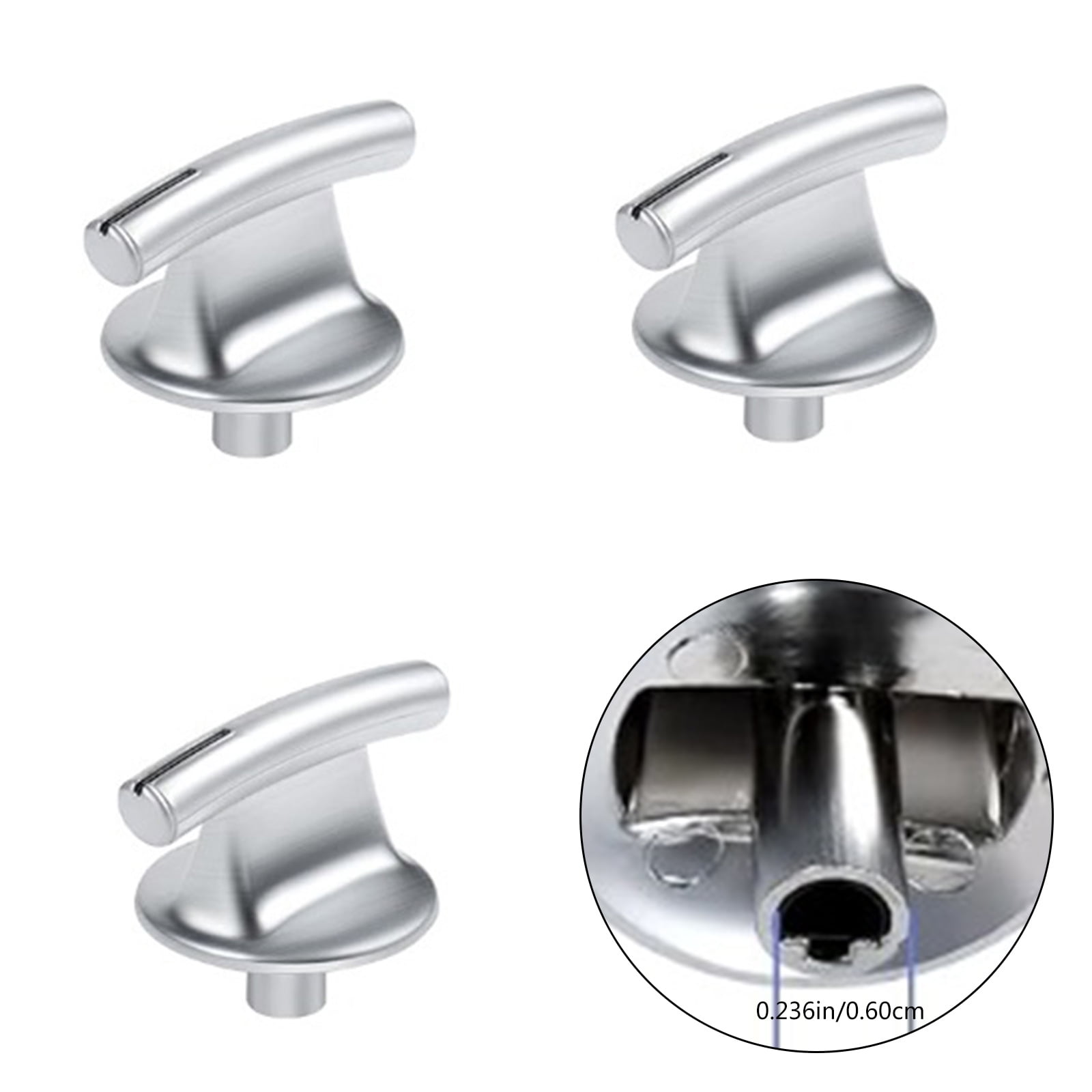 Pack of 5 Cooker Handle Replacement Control Knob Plastic Texture Smooth Turning Accurate Heat Adjustment for Cooker