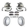thumbnail image 1 of Transit Auto Front Hub Bearing Assembly Coated Disc Brake Rotors and Semi-Metallic Pads Kit for Car Ford F-150 Heritage 4WD with 4-Wheel ABS KBB-103783, 1 of 11
