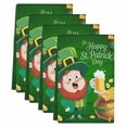 thumbnail image 2 of St. Patrick's Day Kitchen Towels Set of 4, Lucky Shamrock Gnomes Beer Coin Wood Green Absorbent Dish Towels for Kitchen, Microfiber Hand Towel, Quick Drying Tea Towel for Cleaning Dishcloths, 2 of 7