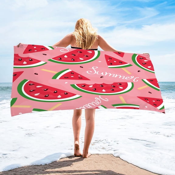 LYEAA Oversized Beach Towels Microfiber 75x150cm Sandproof Multi-Purpose Towel Beach Mat Beach Towel Lightweight Bath Towel for Travel Vacation Swimming Pool