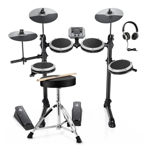 Donner DED-80 Electronic Drum Set with Mesh Pads
