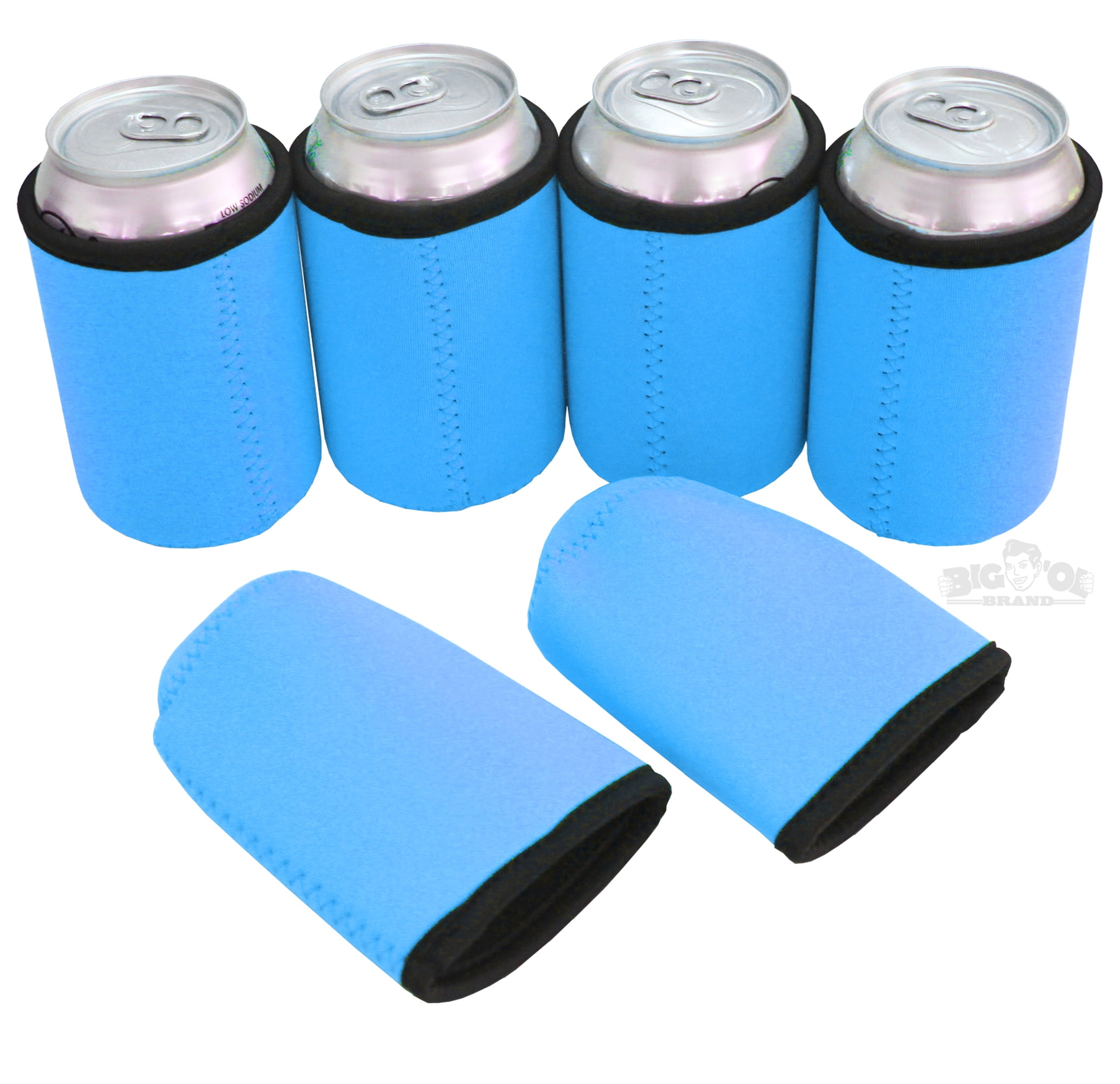 12 Blank Neoprene Beverage Insulators/Can Coolers-Yellow 