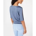 thumbnail image 2 of BCX Juniors' Twist-Front Necklace Top Blue Size Small, 2 of 4