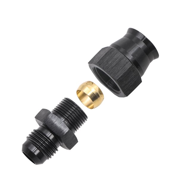 Riwesomey Accesorios de tubería de aleación de aluminio para Interior de coche, 2 piezas, adaptador de tubo de combustible, sistemas de lubricación, Vehículos, repuestos y accesorios Mis 3/8