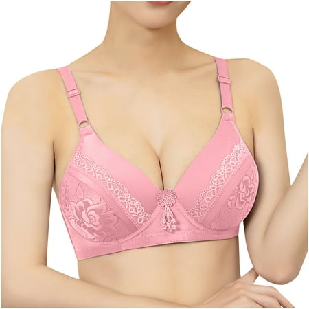 

JINMGG Bras Clearance Summer Fall Women s Plus Size Bra Woman Ladies Bra without Steel Rings Vest Large Lingerie Bras Everyday Bra