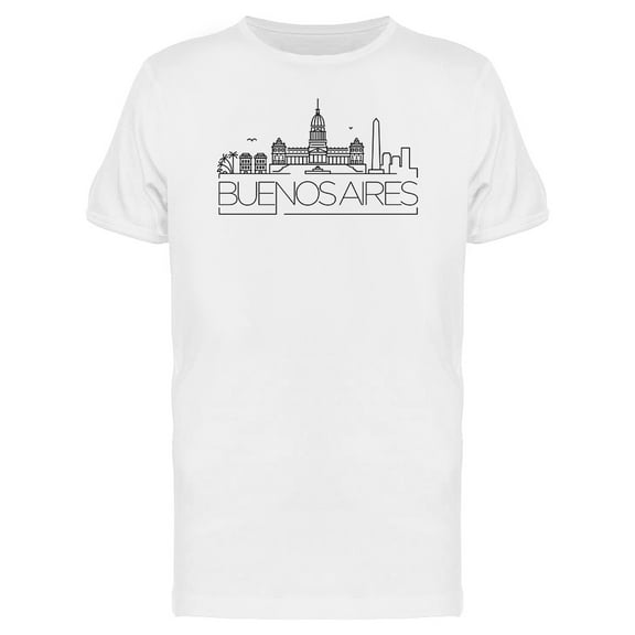 Buenos Aires Skyline Landmark Tee Men's -Image by Shutterstock
