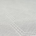 thumbnail image 5 of Luxe Weavers Modern Farmhouse White 6x9 Washable Area Rug, Anti-Slip Diamond Pattern Carpet, 5 of 10