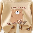 thumbnail image 4 of TOWED22 Toddler Infant Baby Girl Boy 2pcs Long Sleeve Cotton T Shirt and Joggers Pants Set Relaxed Fit Print Fall Winter Clothes Outfits Clothing(Beige,4-5 Y), 4 of 5