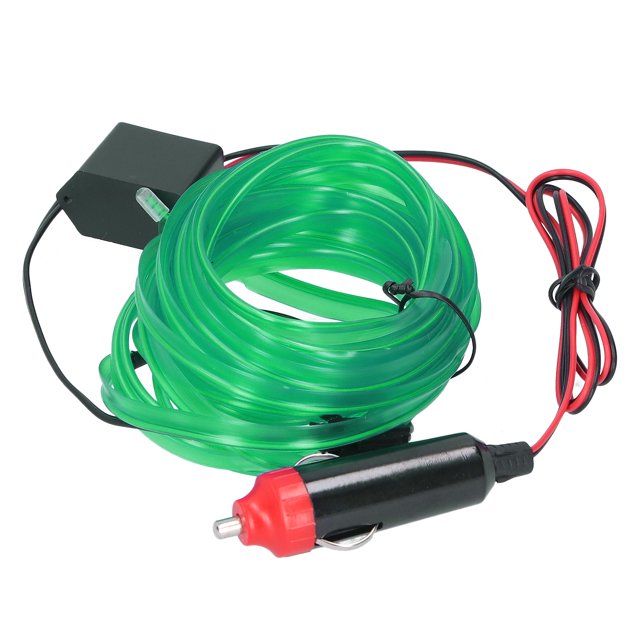 5m/16.4ft Auto LED Tira Encendedor de Cigarrillos Drive Luminoso Ambiente Luz Interior del Coche DC 12V Verde Jadeshay A