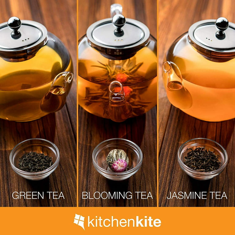 Homyl Glass Teapot Automatic Tea Set Drip Pot Infuser Tea Drip Pot Tea  Making Oolong Tea Maker Automatic Tea Set for Home
