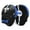 Black Blue, variant on MMA Boxing Mitts, Hook and jab Training Curved Pads, Leather Berating Mesh Double Stitched MMA Muay Thai Kickboxing Martial Arts Punching Hand Target Strike Shield Purple Pair