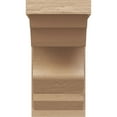 thumbnail image 2 of 11"W x 11"D x 22"H Wide Sheridan Rough Cedar Woodgrain TimberThane Corbel, Primed Tan, 2 of 6