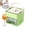 Green and White, variant on 50 Cube Ice Maker with Easy Press Lid and Storage Bin, Double-Deck Tray