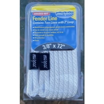 Marpac White Boat Fender Line 3/8" x 6' NEW