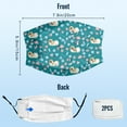 thumbnail image 3 of Cute Pekingese Dog Graphic Printed Cloth Face Masks Reusable Washable Adjustable for Adults (1 PCS), 3 of 5