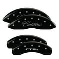 thumbnail image 3 of MGP 4 Caliper Covers Engraved Front Cursive/Cadillac Engraved Rear CTS4 Black finish silver ch, 3 of 6