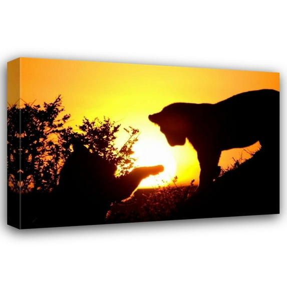 Susann Parker 18x13 Gallery Wrapped Canvas Wall Art Titled - Lion Cub Morning