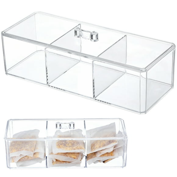 Organizador de bolsas de té apilable Caja de almacenamiento Bolsa de té Accesorios de accesorios de condimentos