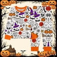 thumbnail image 2 of FYDUU Halloween Kids Pajamas Sets For Girls Boys Pajamas Cute Pumpkin Ghost Print Long Sleeve Pants Soft Sleepwear Holiday Pajama Sets 3-4 Years, 2 of 3
