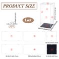thumbnail image 2 of Transparent Acrylic Display Boxes Dust-Proof Cases with Black Base for Models Building Blocks Doll Display Holders Clear Finished Product: 16.4x16.4x36.9cm, 2 of 6