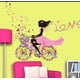 thumbnail image 2 of Vinil Decorativo Infantil Mariposa Adolecentes Niñas H&JESS flores bicicleta, 2 of 3