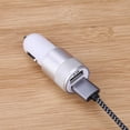 thumbnail image 4 of Cargador de adaptador de encendedor de cigarrillos de coche dual USB 2.1A de metal (blanco + plata) Likrtyny Accesorios para autos y motos, 4 of 6