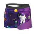 thumbnail image 2 of Disketp Astronaut On Mission In Outer Space Men'S Boxer Briefs,Soft And Breathable Cotton Underwear With Comfortflex Waistband, 2 of 9