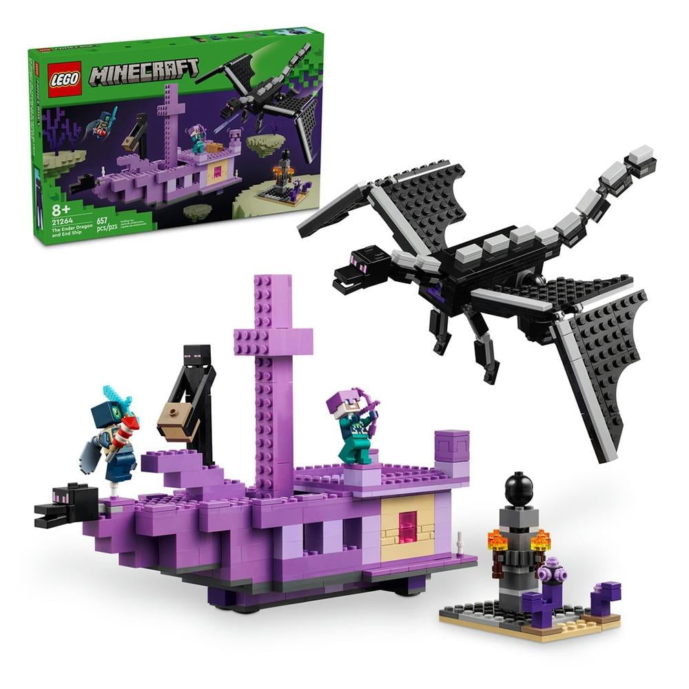 Set LEGO Minecraft El Dragón Ender y el Barco del End 21264