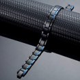 thumbnail image 4 of Bracelets Magnétiques pour Hommes Arthrite Acier Inoxydable Bracelet Noir 8.5 Pouces Réglable, 4 of 15