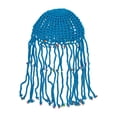 thumbnail image 2 of Sombrero De punto Yinane Beanie Cap Borla Decorativo Hecho a Mano Niñas Playa Boho, 2 of 7