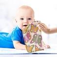 thumbnail image 4 of Coolnut 5 PCS Funny Groovy Butterfly Baby Muslin Washcloths, Face Towel Burp Cloths Ultrasoft Absorbent Cotton Bath Wipes Towels for Newborn Boys Girls, 4 of 6