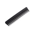 thumbnail image 4 of Moluckfu 3Pcs Wide Teeth Hairdressing Comb Black Salon Comb for Men Lightweight and Unbreakable, 4 of 8