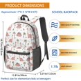 thumbnail image 3 of Dinosaur and Bone White Pattern 17" School Backpacks for Teens,Waterproof Oxford Fabric,S-Shape Padded Straps for School,Travel,Hiking,Camping, 3 of 6