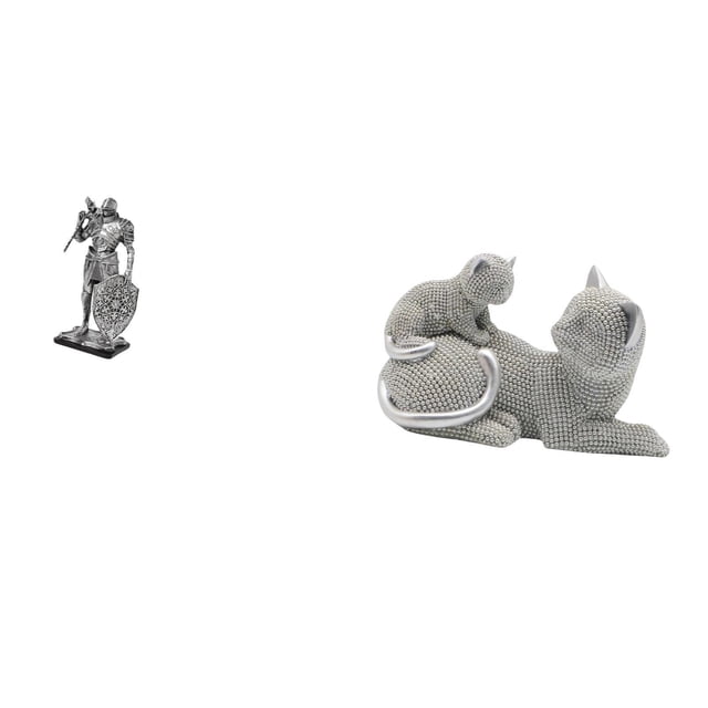 Figura De Gato De Caballero De Resina Nórdica, Escultura Abstracta De Arte Animal, Adorno Para Escritorio, Armario, Mesa, Oficina, Dormitorio, Sala De Estar, Centro De Mesa, Entrada, Regalo De