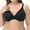 Black, variant on loopsun for Womens Plus Size Bra,Women's Plus Size Seamless Push Up Sports Bra Comfortable Breathable Base Tops Underwear
