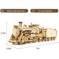 thumbnail image 4 of ROKR 308 Pieces 3D Wooden Puzzle Train Model Kits for Gift, 4 of 6