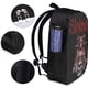 thumbnail image 2 of Mochila de viaje para portátil Slipknot Light Flight, antirrobo con puerto de carga USB, mochila universitaria, gran capacidad para el trabajo, color negro, 17 pulgadas, 2 of 8