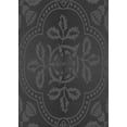 thumbnail image 1 of Ahgly Company Machine Washable Indoor Rectangle Transitional Charcoal Black Area Rugs, 4' x 6', 1 of 7