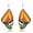 orange, variant on Unique Colorful Butterfly Dangle Earrings Multicolored Simulation Butterfly Wing Hook Earrings Monarch Butterflies Drop Earrings Classy Handmade Jewelry for Women