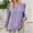 Purple, variant on Women's Long Sleeve T Shirts Novelty Trendy Solid Color V-Neck Pullover Tunic Blouses Relaxed Fit Casual Workout Basic Tunics
