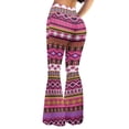 thumbnail image 2 of Xoenoiee American Ethnic Tribe High Waisted Bootleg Pants for Women Flare Leggings Sweatpants Bell Bottoms Bootcut Yoga Pants Plus Size, L, 2 of 7