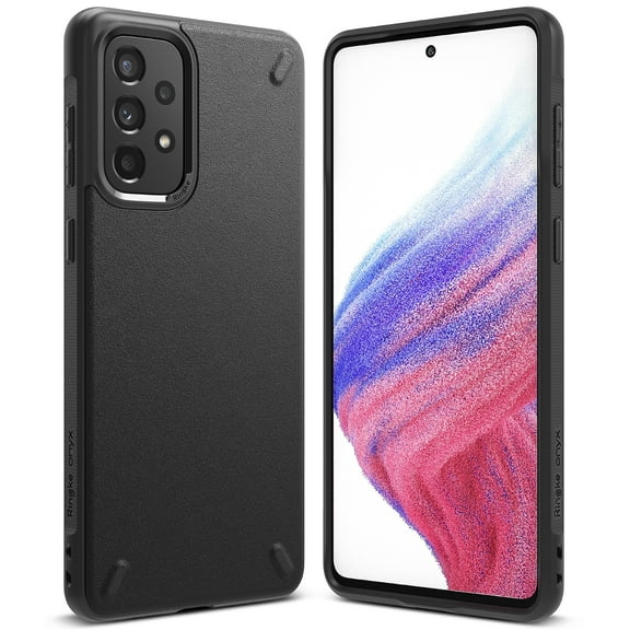 Ringke Onyx Case Compatible with Samsung Galaxy A73, Tough Rugged TPU Heavy Duty Protective Cover - Black