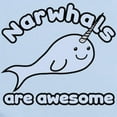thumbnail image 2 of CafePress - Narwhals Are Awesome Infant Bodysuit - Baby Light Bodysuit, Size Newborn - 24 Months, 2 of 4