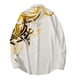 thumbnail image 2 of Camisas Para Hombre Manga Larga Negra Camisa de manga larga holgada de los hombres de la impresión digital 3d de la tendencia de la moda (Gold, L), 2 of 5