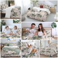 thumbnail image 6 of Palm Tree Bedding 3 Piece Duvet Cover Set Queen Size, Tropical Coconut Botanical Summer Seaside Soft Microfiber Comforter Cover with Zipper Closure & Pillowcases, Wrinkle & FadeResistant Quilt Cover, 6 of 9