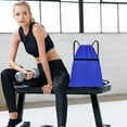 thumbnail image 6 of Blue Multi Functional Waterproof Drawstring Backpack Oxford Cloth Sports Gym Bag for Fitness Travel Storage, 6 of 7