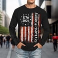 thumbnail image 5 of Luwomo Men Long Sleeve T Shirts 250th Commemorate Athletic Crew Neck Loose Pullover Blouse, 5 of 6
