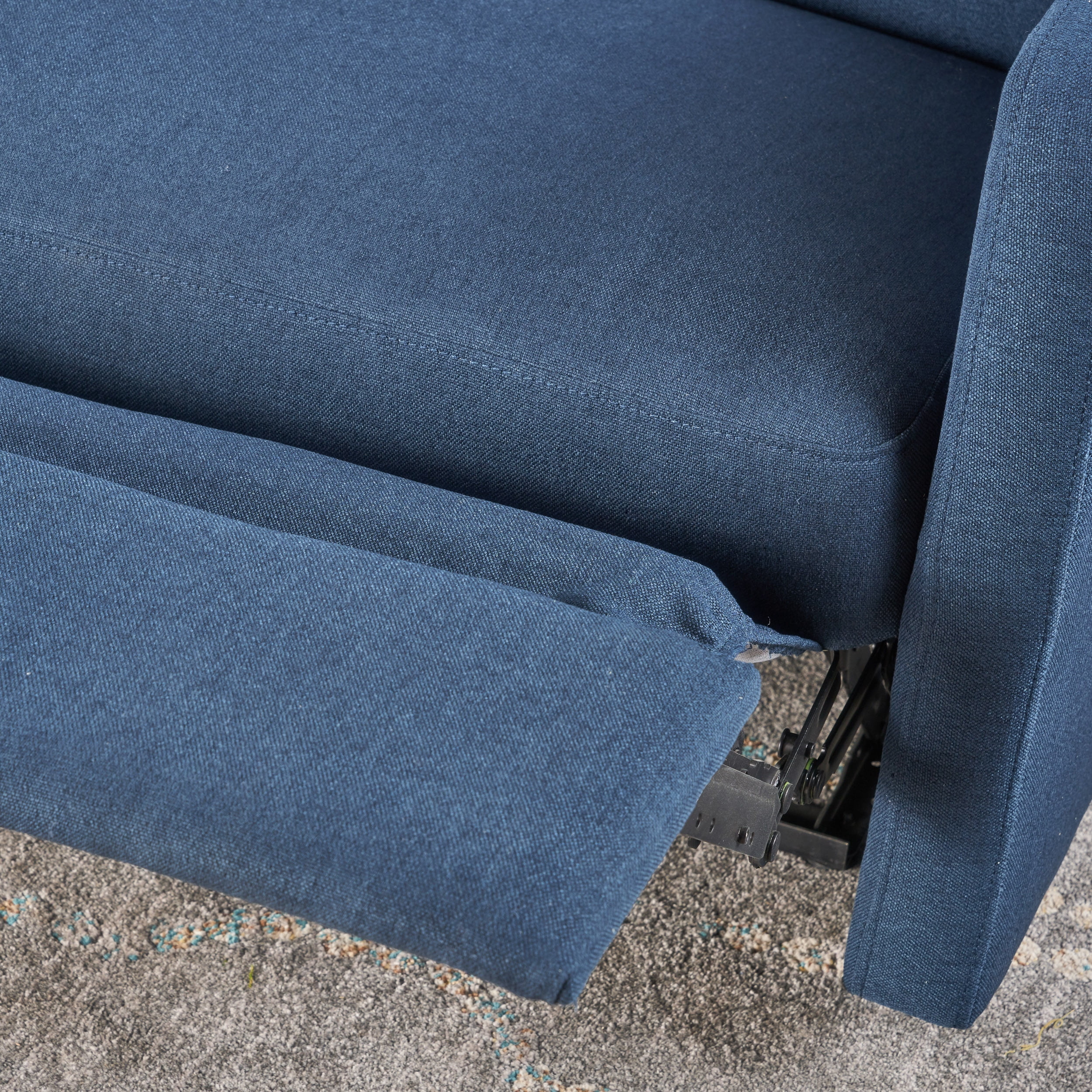 Euroco Reclining Loveseat for Two with Plush Cushions, Manual Recliner Sofa in Fabric or Microfiber