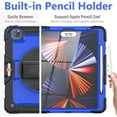 thumbnail image 5 of Timoom iPad Pro 12.9 Case 2022 6th Generation 2021 5th Generation 2020 4th Generation Cases with Screen Protector Pencil Holder Kids Shockproof Rugged Silicone Cover 360 Stand Hand Strap, 5 of 8