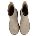 thumbnail image 4 of Soda Women's Faux Leather Round Toe Chelsea High Top Platform Ankle Boot, Beige ,  8.5 M US, 4 of 7